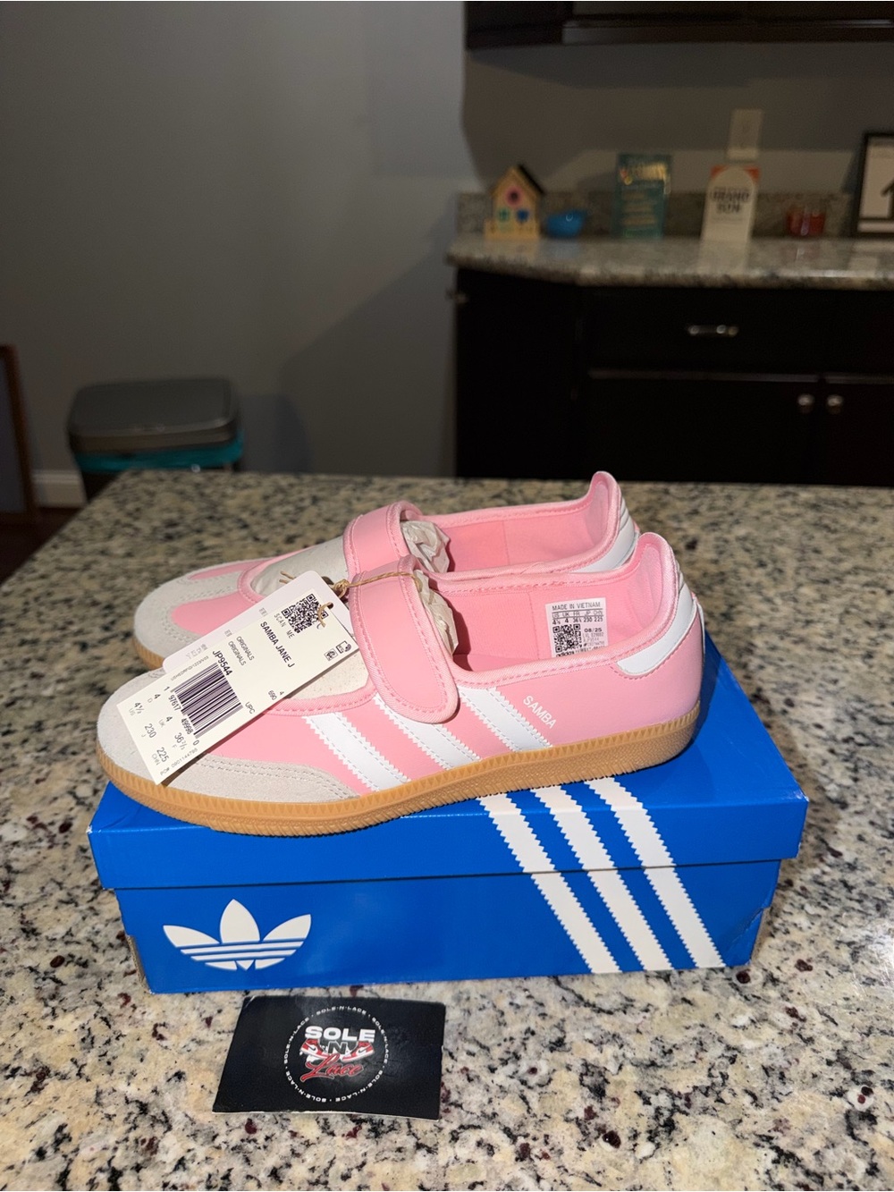 Size 4.5 Adidas Samba Jane Light Pink Gum SKU JP9544 Brand New